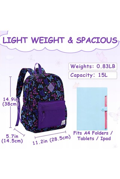 NO BRAND Rucsac școlar premium, elegant, de înaltă calitate, pentru călătorii