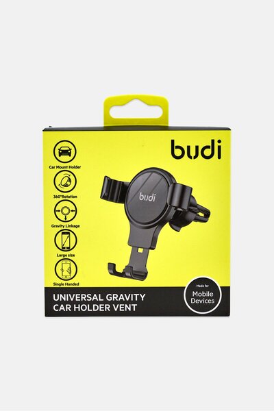 Budi Universal Gravity Car Mount Holder Vent, Black