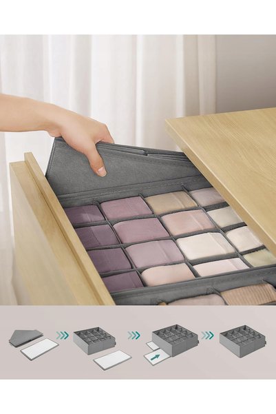 NO BRAND Set de organizatoare pentru lenjerie intimă, pentru sertarele dulapu...