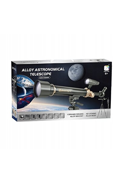 DK Telescop astronomic de jucărie pentru copii, cu trepied, pentru observarea...