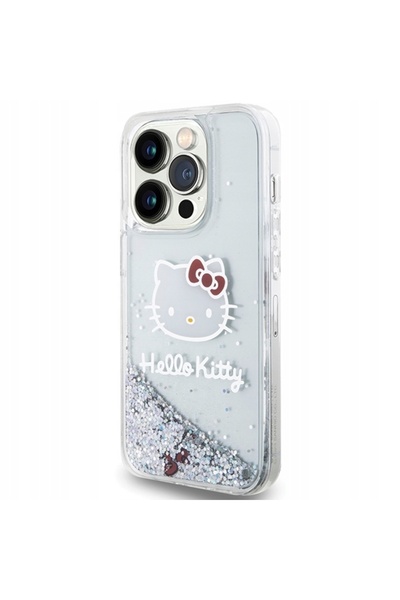 NO BRAND Husă Hello Kitty pentru iPhone 15 Pro 6.1, carcasă rigidă cu sclipic...