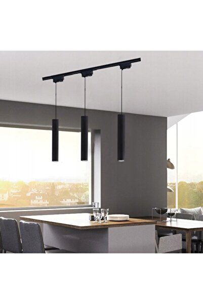NO BRAND Reflector tubular GU10 30cm pentru sistem de iluminat pe șină monofa...