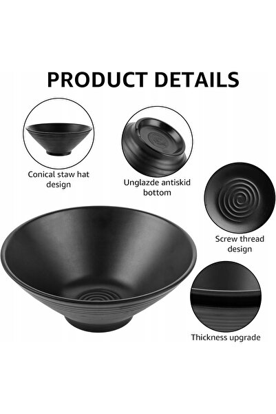 NO BRAND SET MISKI DE DOUĂ BOLURI JAPONEZE, SET DE DOUĂ TACÂME PENTRU DOUĂ PE...