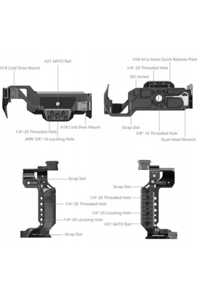 SmallRig 4902 Carcasă pentru Panasonic LUMIX S1R II / S5 II / S5 IIX / G9 II