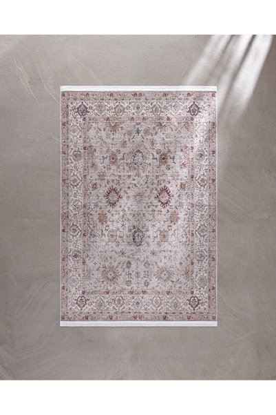 Madame Coco Sauvrel Shiny Effect İpeksi Kadife Halı - Kahverengi - 160x230 cm