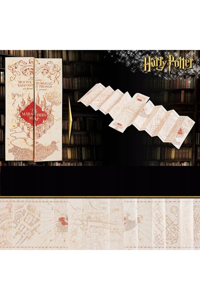 NO BRAND SET CADOU HARRY POTTER 4 PIXURI, BAGHENE, HARTA HOGWARTS, HARTA MARA...