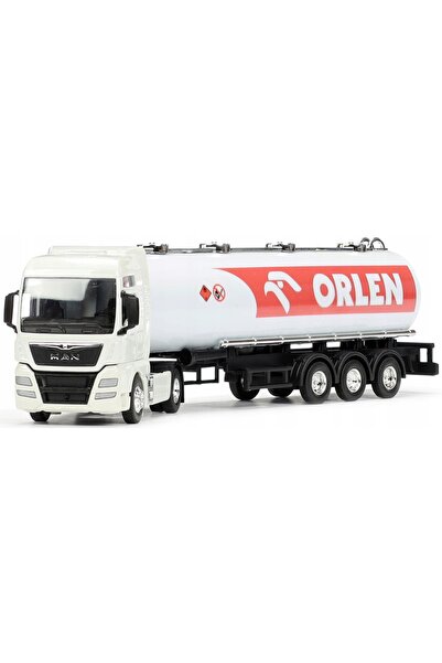 NO BRAND Model de camion metalic MAN ORLEN BEKA, cisternă pentru transport co...