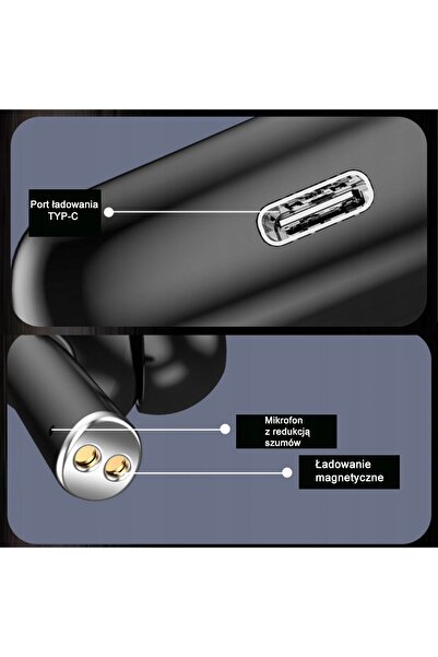 NO BRAND Căști wireless in-ear Bluetooth - Transparent
