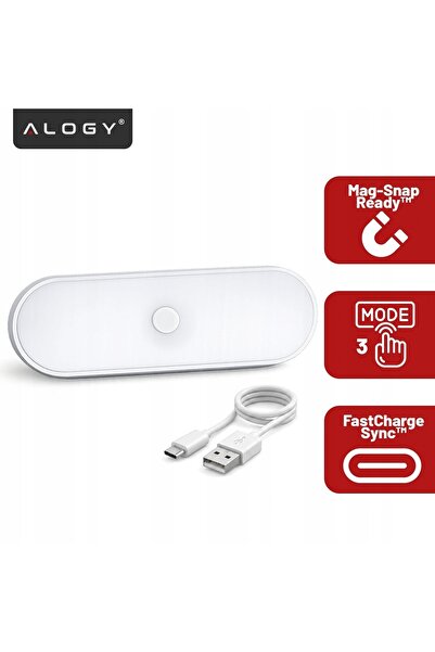 ALOGY Lampă de veghe LED de 14cm - Lampă magnetică pentru dulap și birou, ușo...