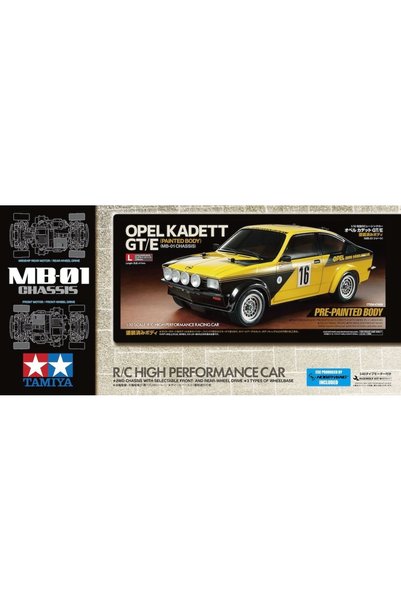 TAMIYA Opel Kadett GT/E Rally (MB-01) 1:10 vopsit 47499