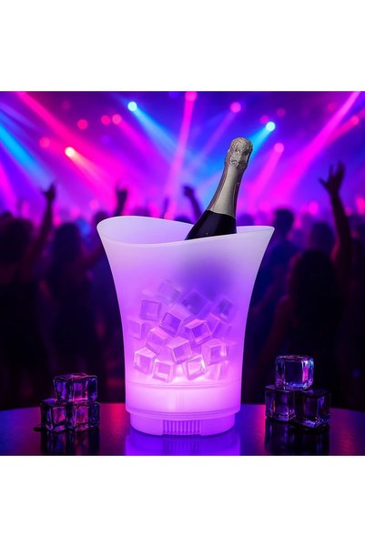 OEM Găleată pentru gheață cu difuzor Bluetooth și LED multicolor 5L – Găleată...