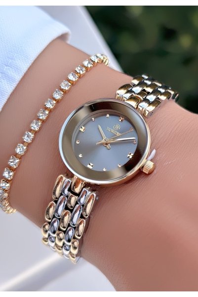 Homies Minimal Case - Steel Strap Women's Wristwatch - Waterproof - with Bracelet Gift