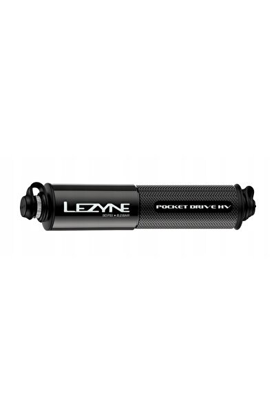 Lezyne Mini pompă de bicicletă de buzunar HV Negru MTB Presta Schrader 90PSI