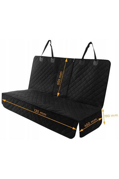 NO BRAND Covoraș auto pentru câine, plastic, universal, negru, 142 x 142