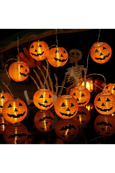 NO BRAND Ghirlandă luminoasă decorativă cu LED-uri în formă de dovleci, decor...
