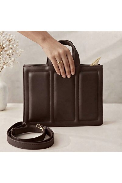 addy Shoulder Bags - Brown - Faux leather