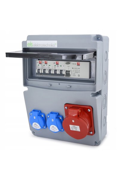 ELS Elektrotechnika TABLOU DE DISTRIBUȚIE PENTRU ȘANTIER 11M IP44 32/5 2x230V...