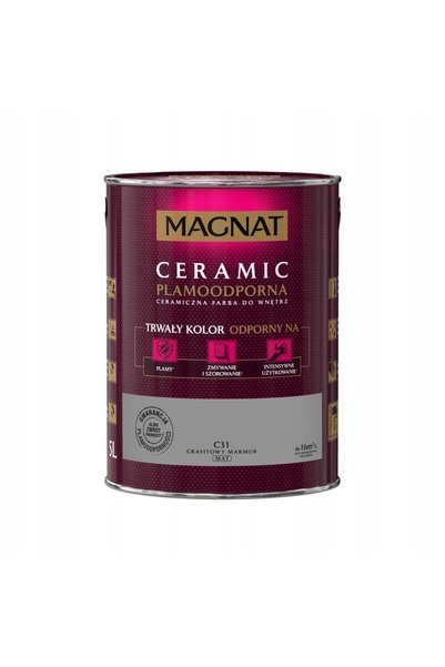 MAGNAT Vopsea ceramică pentru interioare Grafit Marmură C31 5L