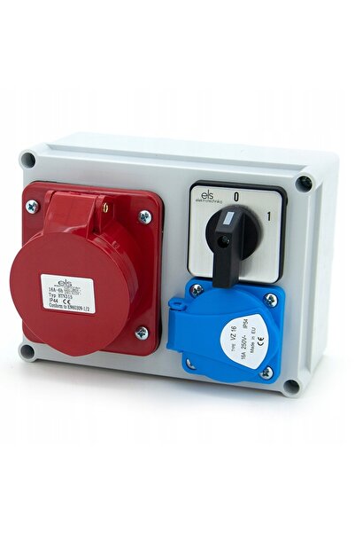 ELS Elektrotechnika SPLITTER BUDAWALL BOX IP44 16/5 1x230V CU CONECTOR 0-1