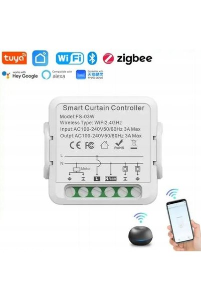 NO BRAND Controler TUYA SMART HOME pentru rulouri, conectivitate ZIGBEE 3.0