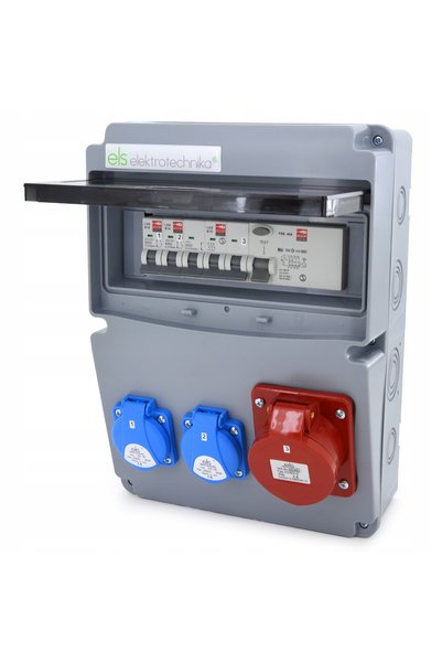 ELS Elektrotechnika TABLOU DE DISTRIBUȚIE PENTRU ȘANTIER 11M IP44 16/5 2x230V...