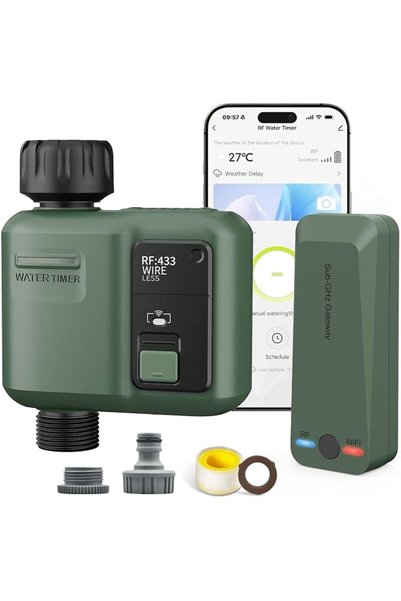 GENERAL Smart WiFi Sprinkler Timer 1 Zone, Automatic Water Timer for Garden H...