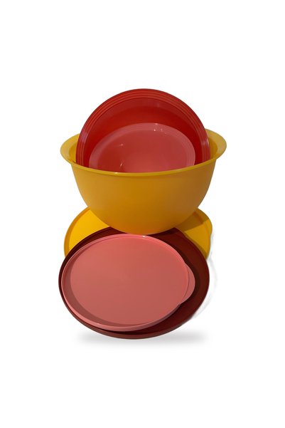 Tupperware Eco Kap 3'lü Set Kapaklı Karıştırma ve Saklama Kabı 1,3 L - 2,5 L ...