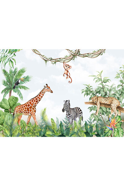 VIODESIGN Fototapet Copii, autoadeziv, Savana , multicolor, 80x120 cm CO538