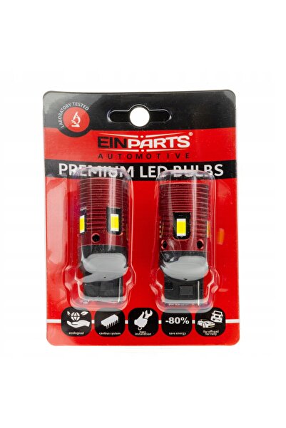 EinParts Automotive Becuri LED EINPARTS W21W 7440 pentru mașini cu CANBUS, po...