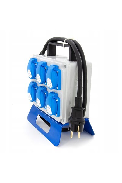 ELS Elektrotechnika Cutie de distribuție monofazată portabilă 6x230V cu cablu...