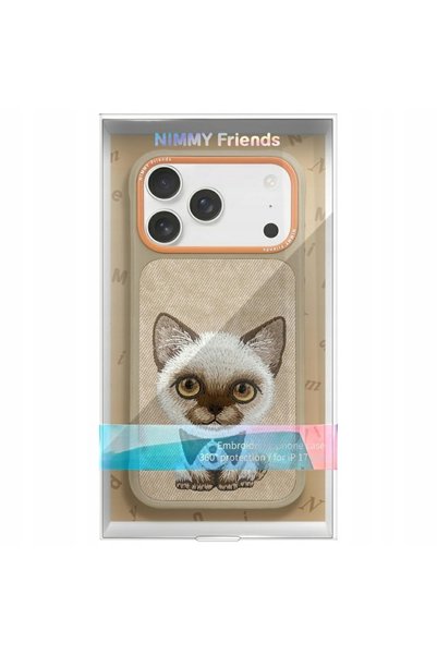 NO BRAND NIMMY ETUI BIG EYED PET 2.0 PISICĂ PENTRU IPHONE 17 PROTECȚIE CU HUSĂ