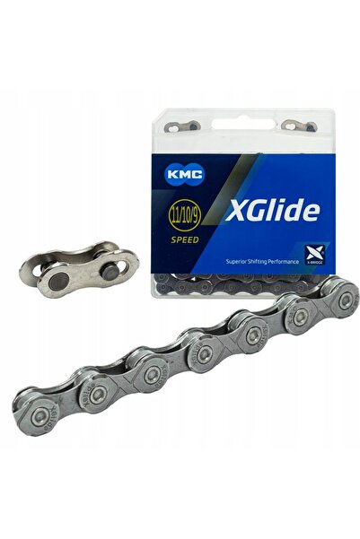 KMC Lanț de bicicletă XGlide 9 10 11 viteze 118 zale cu za rapidă Linkglide