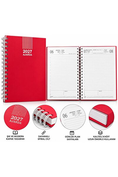 Pars Hard Cover Spiral 17X24 Agenda 2027 Lined