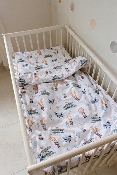 Jukki Set lenjerie de pat 120x90 pentru pătuț copii