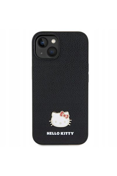 NO BRAND Husă Hello Kitty pentru Samsung A55 A556, logo metalic, cap de Kitty