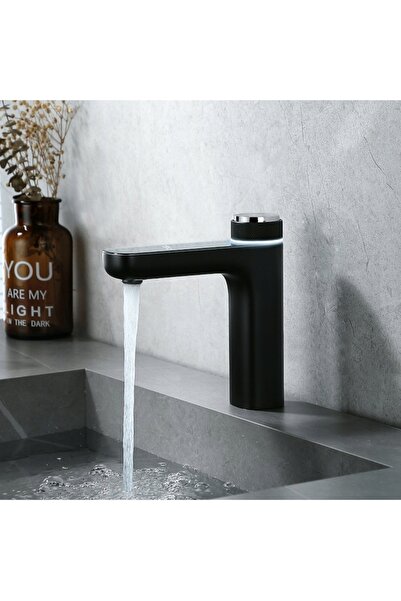 Hydrosana Baterie de duș pentru baie F06-BL-A Negru LCD