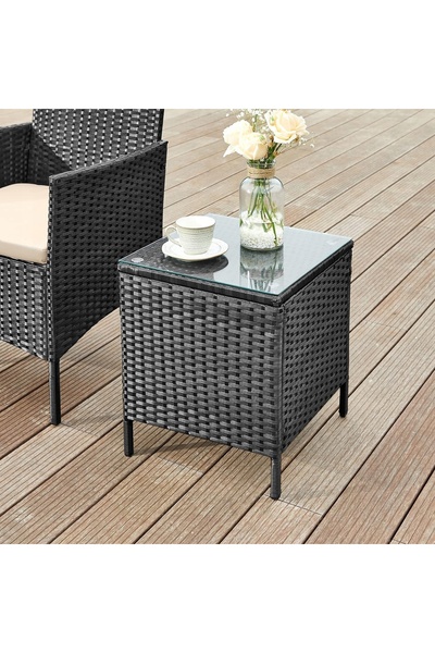 SONGMICS Set mobilier de exterior pentru terasă, masă și 2 scaune