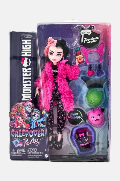 MONSTER HIGH Draculaura Creepover Party Doll And Sleepover