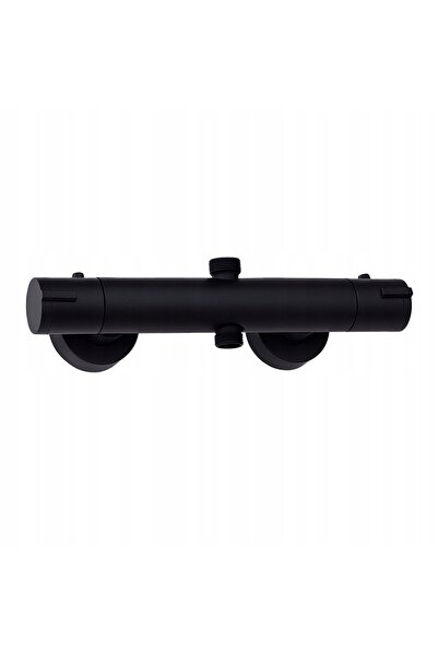 Hydrosana Set de duș termostatic pentru baie, montat pe perete, T204B-BL Negru