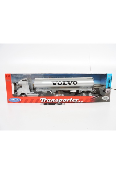 WELLY CAMION CISTERNA MARE DE COMBUSTIBIL VOLVO FH TIR + DESCHIZĂTOR GRATUIT