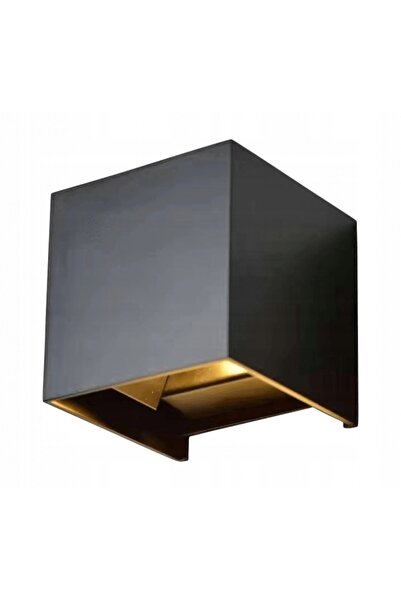 GoLED Aplică de perete de exterior pentru grădină, LED 6W, IP54, aluminiu negru.