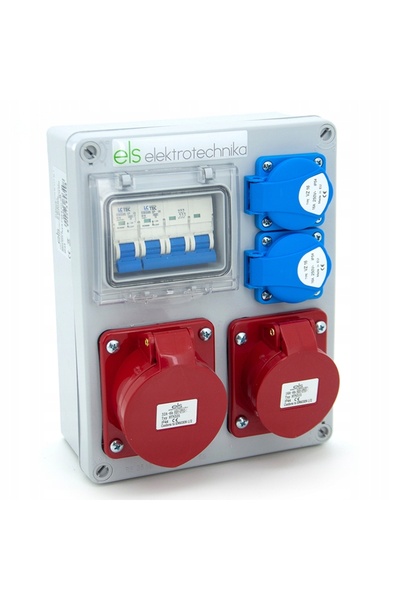 ELS Elektrotechnika DISTRIBUITOR ELECTRIC BUDOWLANICA 32/4 16/4+ B16 2x230V+ ...