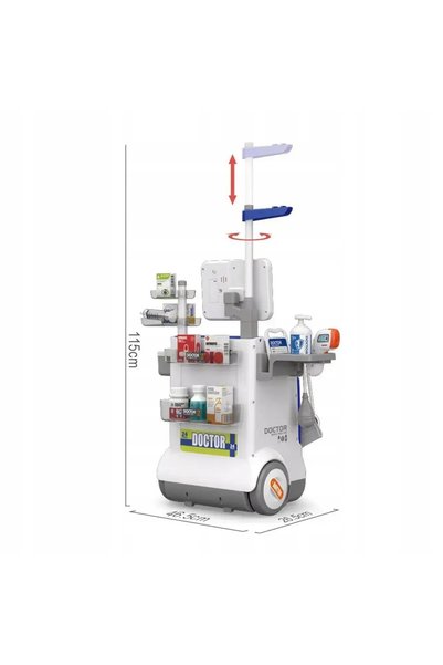 Stator Setul „Micul doctor” – cărucior interactiv cu EKG pentru copii XXL, 32...
