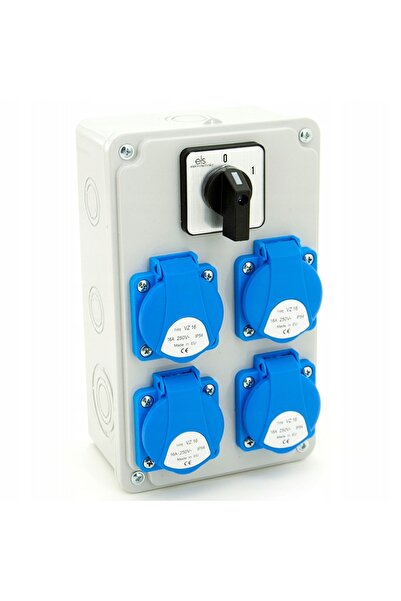 ELS Elektrotechnika Cutie de distribuție electrică 4x230V IP54 cu întrerupăto...