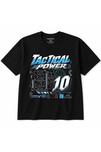 Rabona Fashion T-Shirt - Μαύρο - Κανονική εφαρμογή