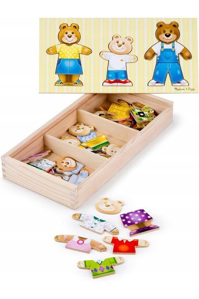 NO BRAND Puzzle din lemn tip jigsaw pentru sortarea formelor, cu ursuleți col...