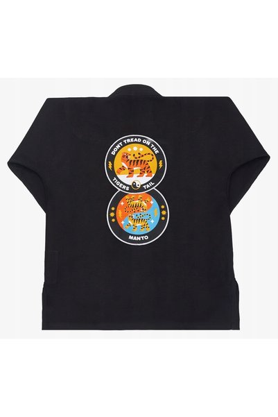 Mantovani MANTO Kimono Gi BJJ model TIGER`S TAIL @jannikstegen negru mărime A3