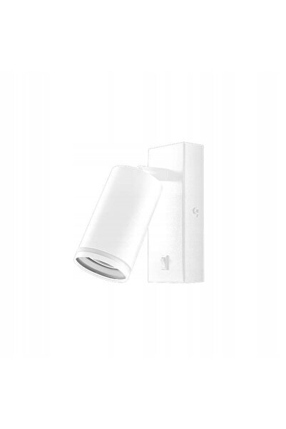 NO BRAND Aplică de perete 55 x 100 mm cu întrerupător, albă, pentru noptieră