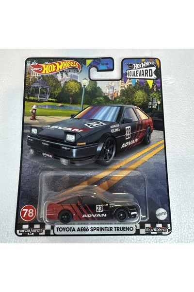 HOT WHEELS Premium Boulevard Toyota Ae86 Sprinter Trueno Advan 78 Model Car
