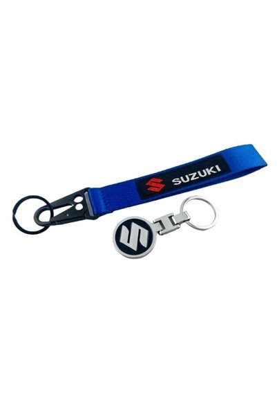 Suzuki SET BRELOC METALIC + ȘNUR ALBASTRU